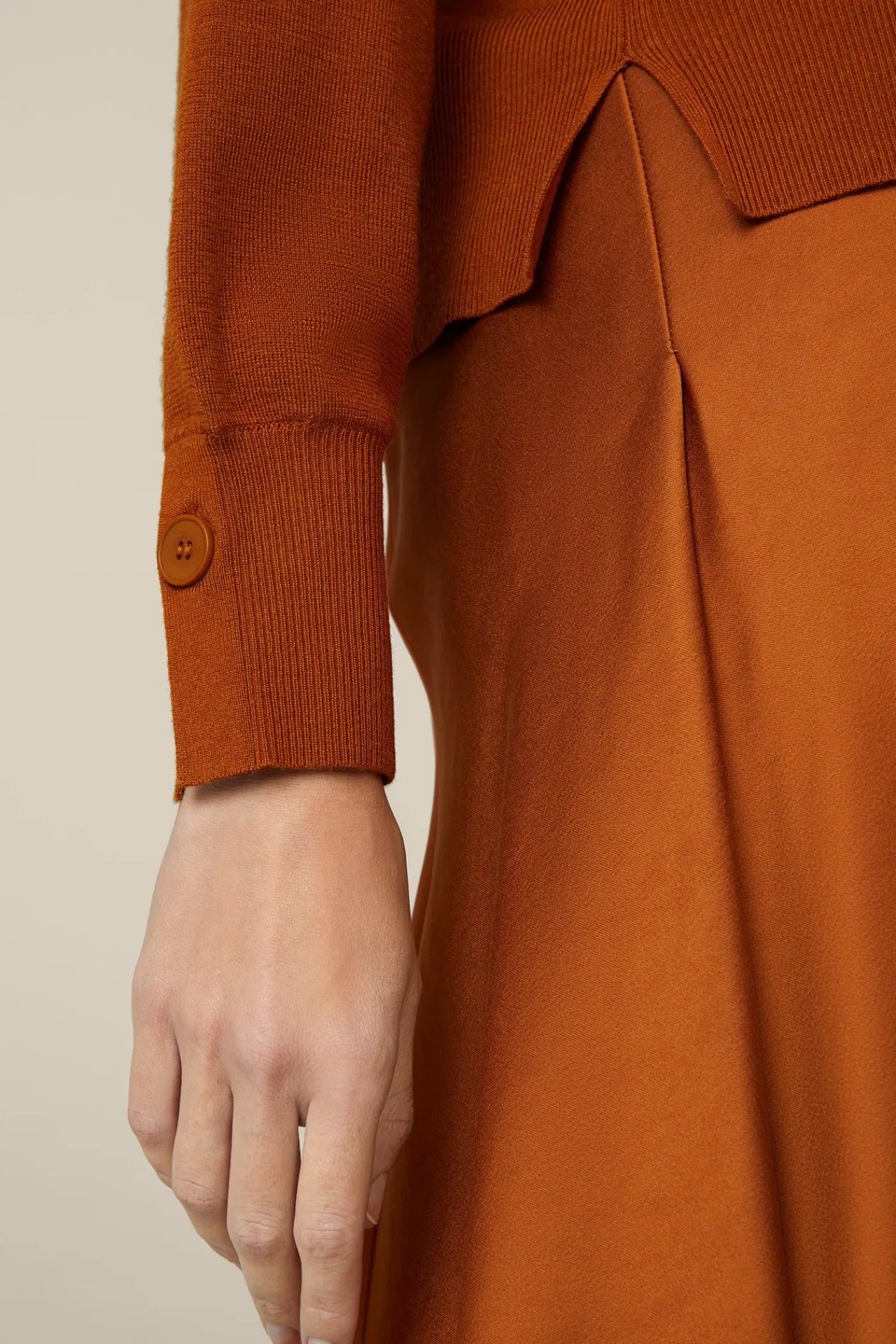 Schurwoll-Seidenmix-Cardigan In Kupfer*Windsor Online