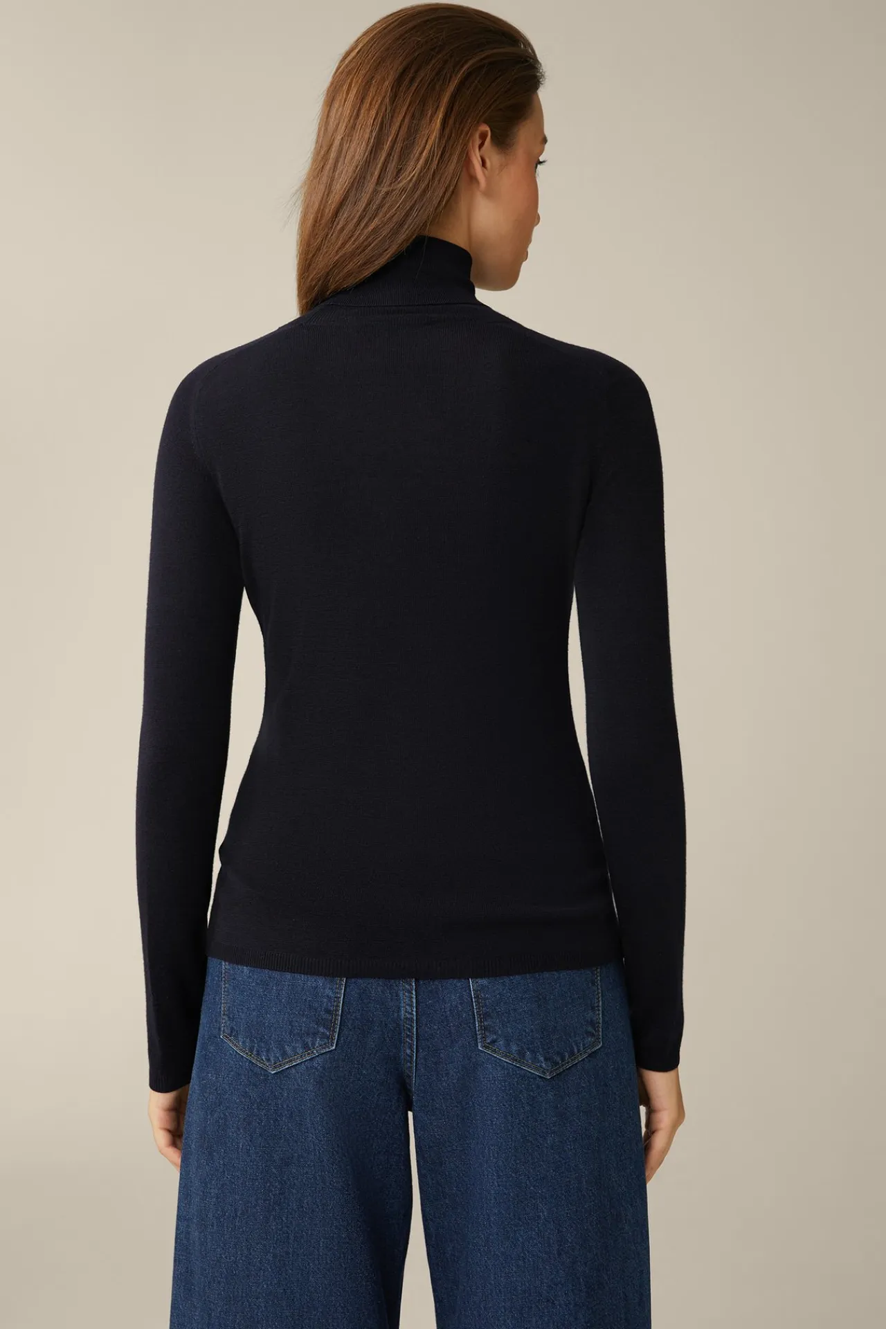 Schurwoll-Seidenmix-Rollkragen-Pullover In*Windsor Best