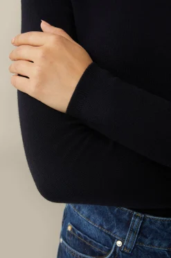 Schurwoll-Seidenmix-Rollkragen-Pullover In*Windsor Best