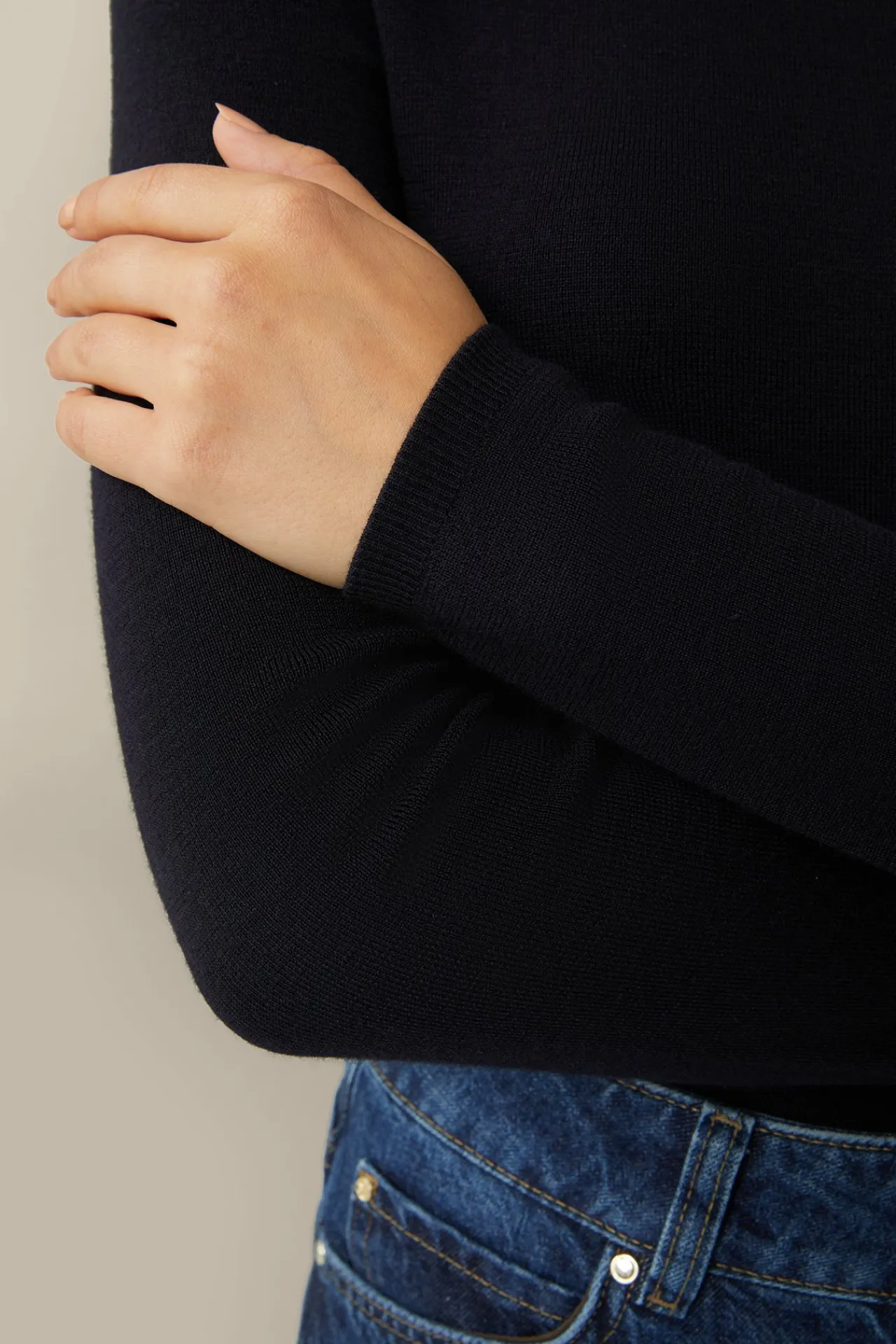 Schurwoll-Seidenmix-Rollkragen-Pullover In*Windsor Best