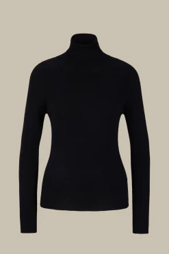 Schurwoll-Seidenmix-Rollkragen-Pullover In*Windsor Best