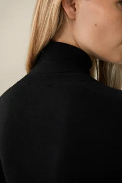 Schurwoll-Seidenmix-Rollkragen-Pullover In*Windsor New