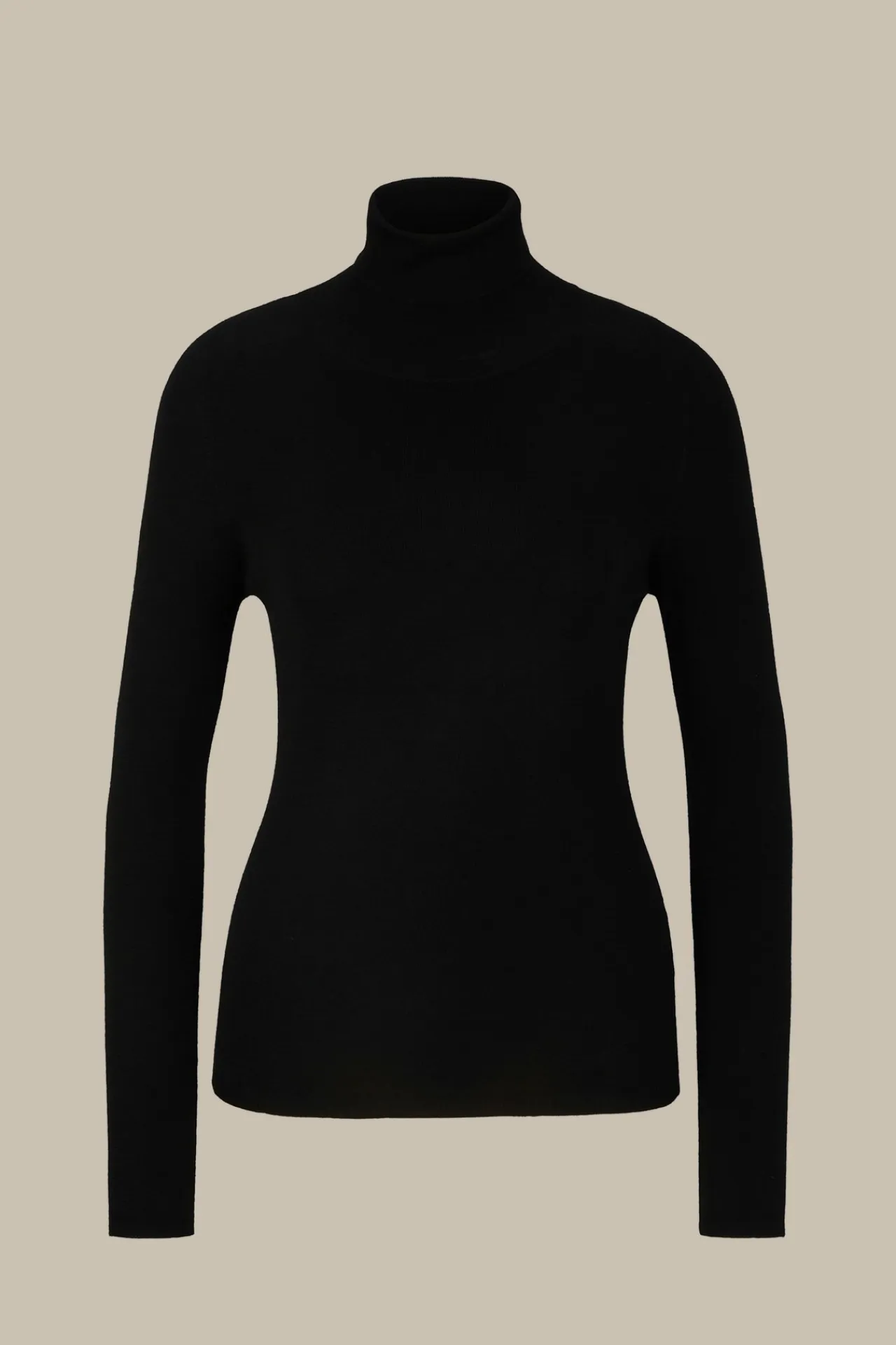 Schurwoll-Seidenmix-Rollkragen-Pullover In*Windsor New