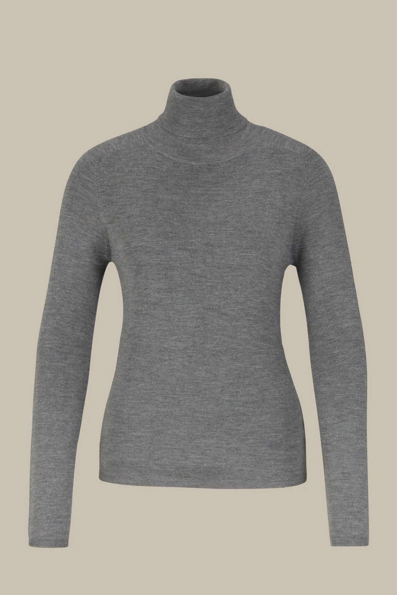Schurwoll-Seidenmix-Rollkragen-Pullover In*Windsor Hot