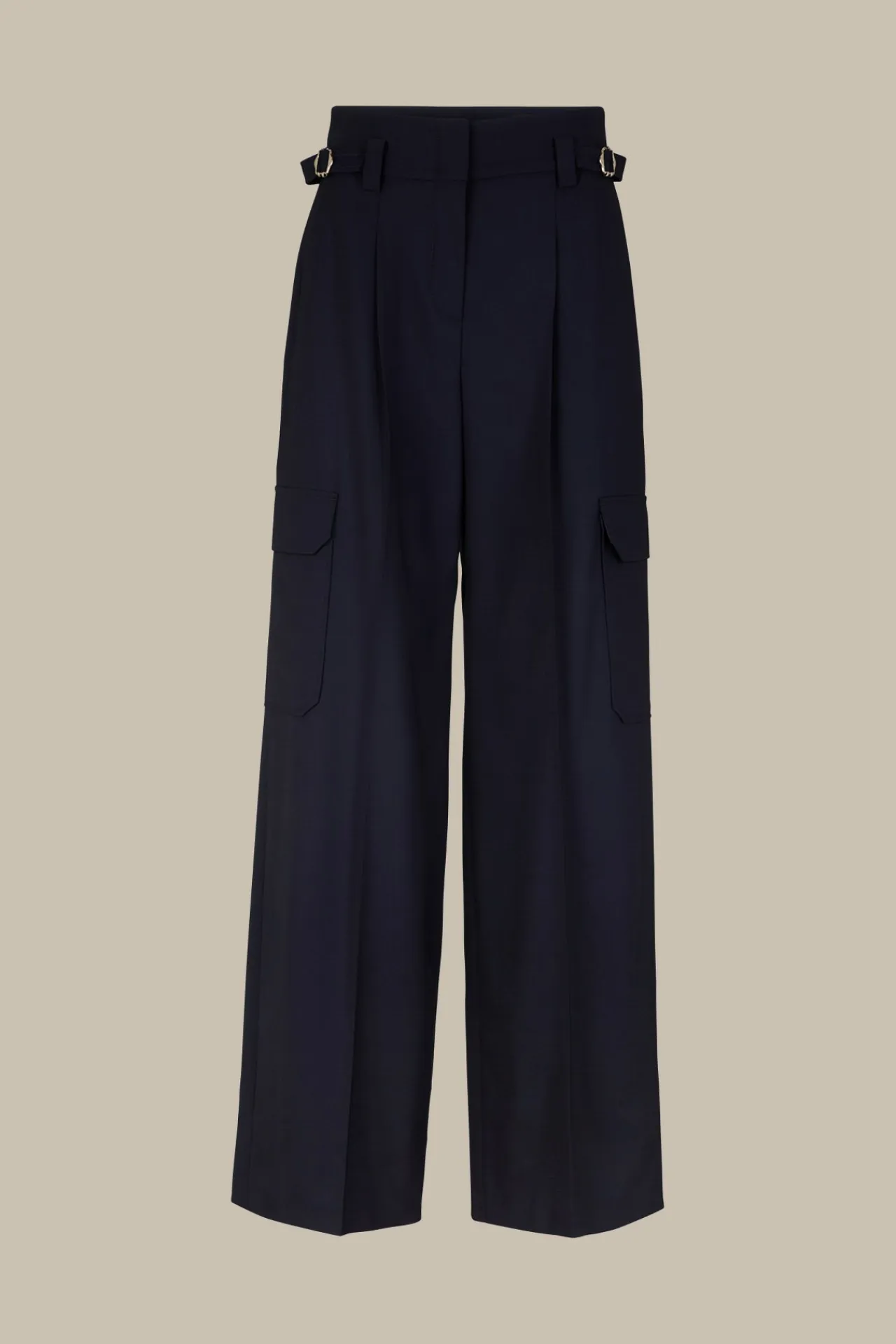 Schurwollstretch-Cargo-Marlene-Hose In*Windsor New