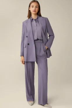 Schurwollstretch-Doppelreiher-Blazer In*Windsor Clearance