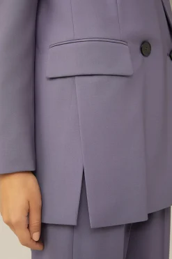 Schurwollstretch-Doppelreiher-Blazer In*Windsor Clearance