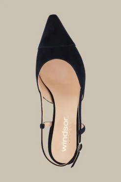 Slingback Aus Ziegenveloursleder In , By Unutzer*Windsor Hot
