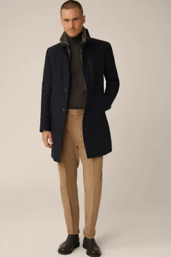 Stehkragen-Mantel Rivano Mit Cashmere Und Lammfellkragen In*Windsor Discount