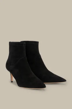 Stiefelette Aus Ziegenveloursleder In By Unutzer*Windsor Fashion