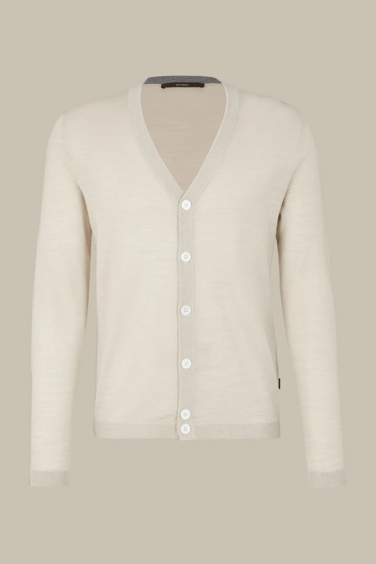Strick-Cardigan Nando Mit Seide Und Cashmere In Beige*Windsor Sale