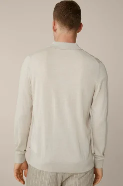 Strick-Poloshirt Nando Mit Seide Und Cashmere In Beige*Windsor Clearance