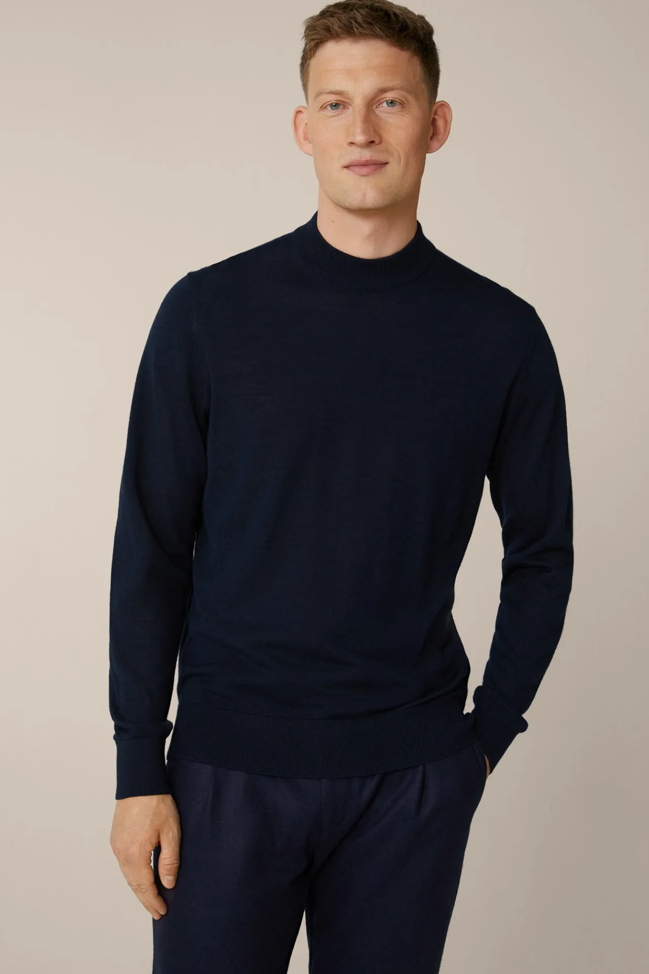Strick-Stehkragen-Pullover Nando Mit Seide Und Cashmere In*Windsor Best