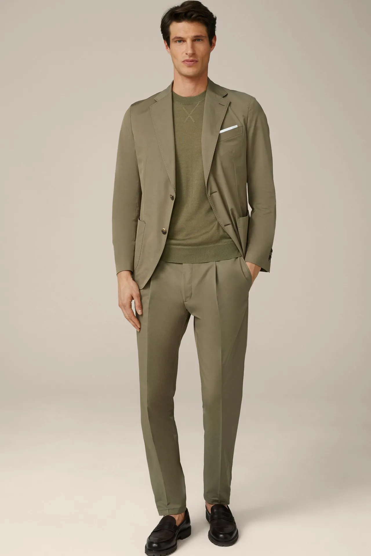Strick-T-Shirt Nando In Oliv*Windsor Discount