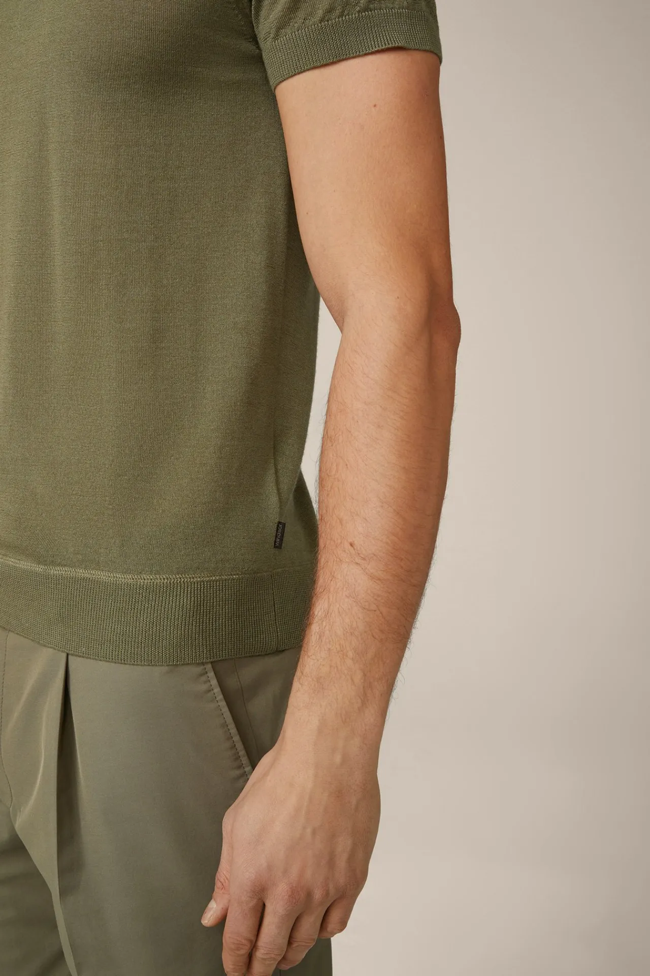 Strick-T-Shirt Nando In Oliv*Windsor Discount