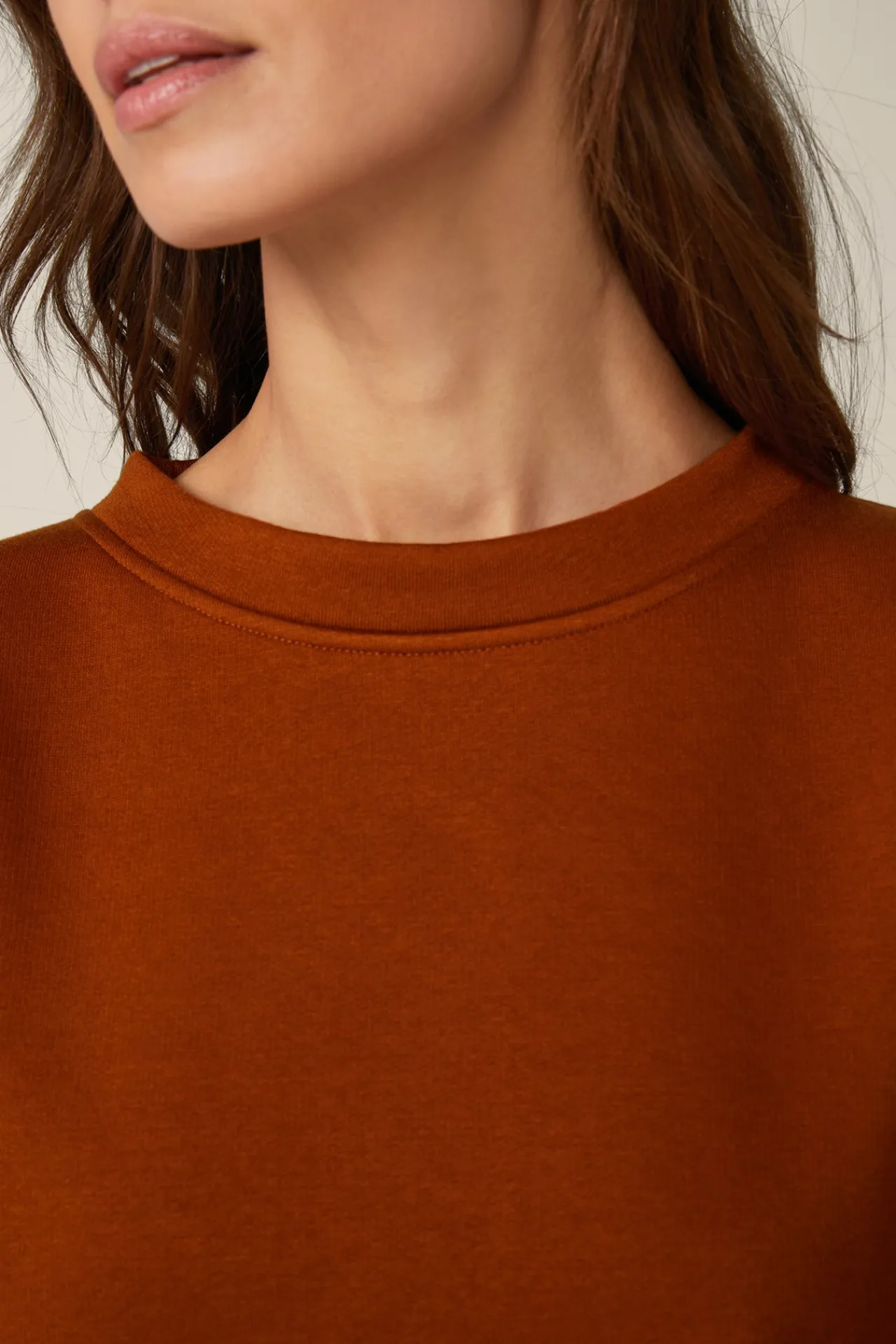 Sweat-Pullover, Oversized, In Kupfer*Windsor Fashion