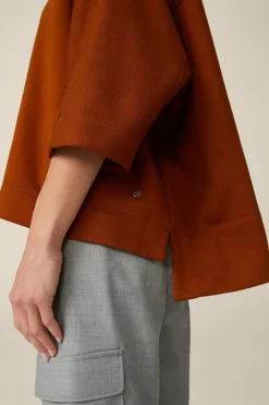 Sweat-Pullover, Oversized, In Kupfer*Windsor Fashion