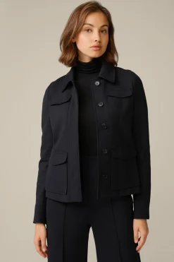 Techno-Jersey-Kurz-Jacke In*Windsor Outlet