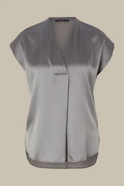 Tencel-Baumwoll-Top Mit Satin Vorderseite In*Windsor New