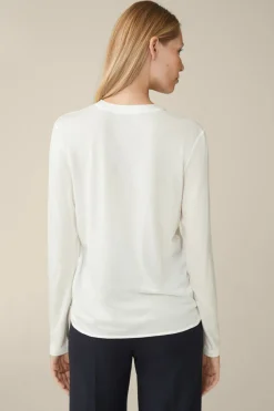 Tencel-Langarm-Shirt Mit Satin Vorderseite In*Windsor Best
