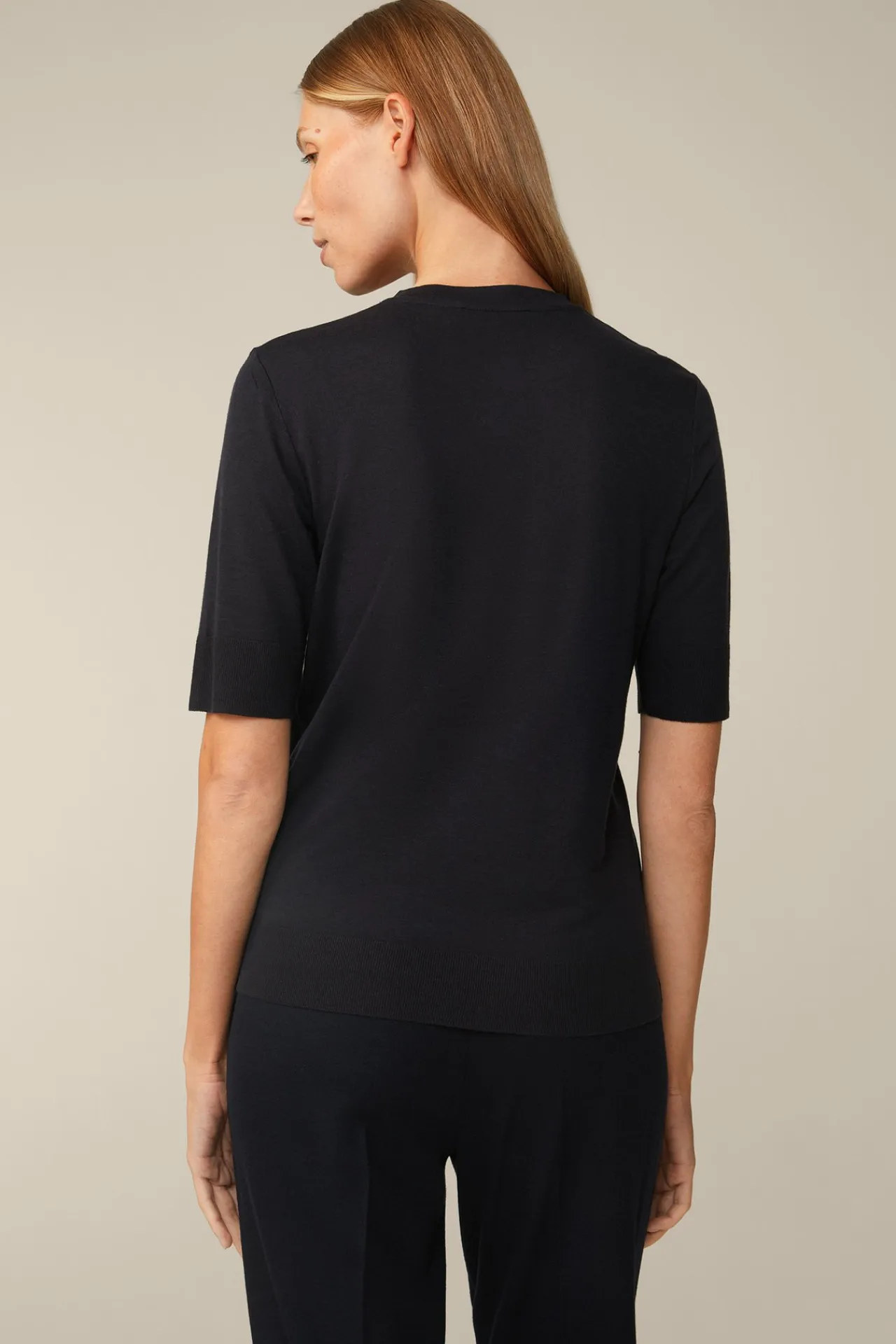 Tencel-Wollmix-Kurzarm-Shirt In*Windsor Sale