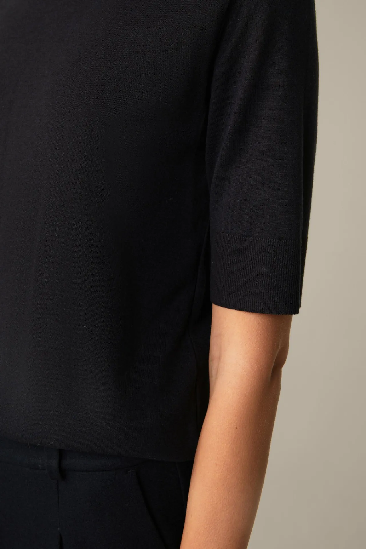 Tencel-Wollmix-Kurzarm-Shirt In*Windsor Sale