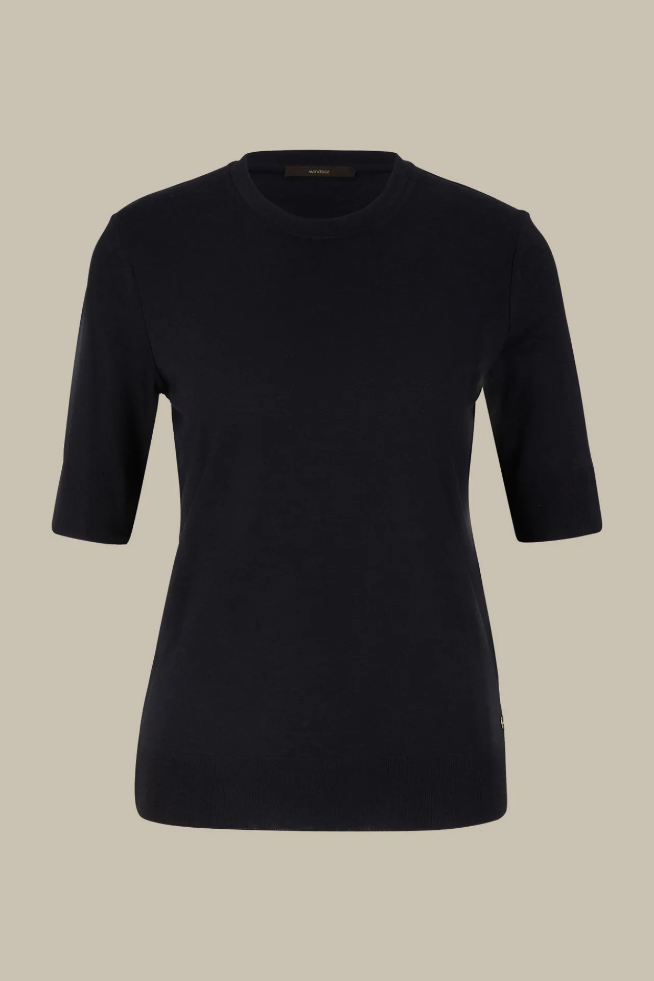 Tencel-Wollmix-Kurzarm-Shirt In*Windsor Sale