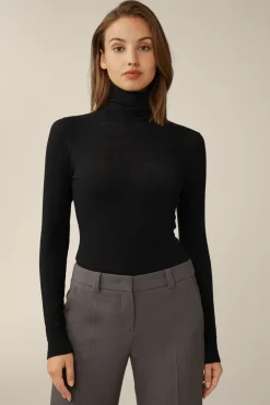 Tencel-Wollstretch-Rollkragen-Shirt In*Windsor Online