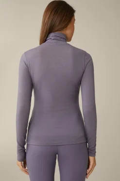 Tencel-Wollstretch-Rollkragen-Shirt In*Windsor Fashion