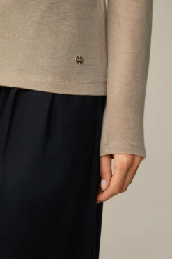Tencel-Wollstretch-Rollkragen-Shirt In*Windsor Sale