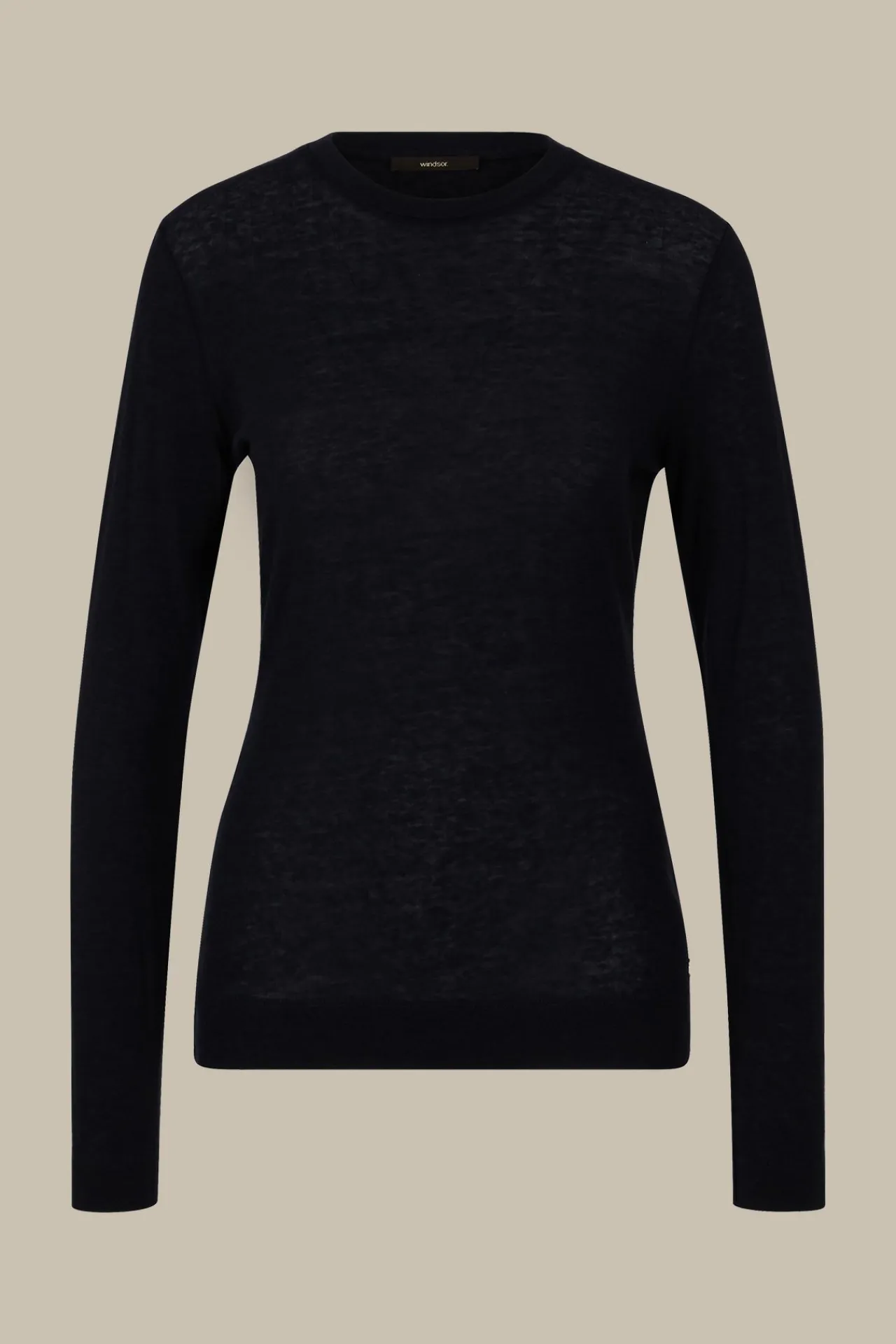 Tencel-Wollstretch-Rundhals-Shirt In*Windsor Clearance