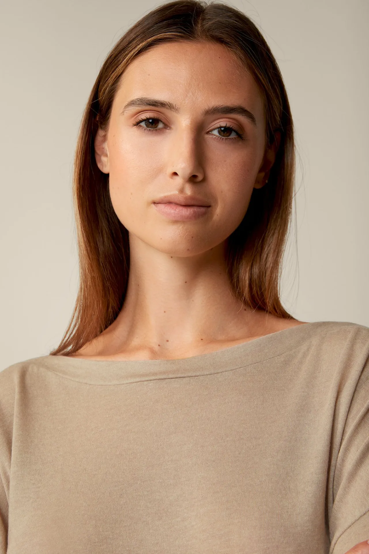 Tencel-Wollstretch-Shirt In Meliert*Windsor Sale