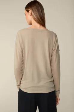 Tencel-Wollstretch-Shirt In Meliert*Windsor Sale