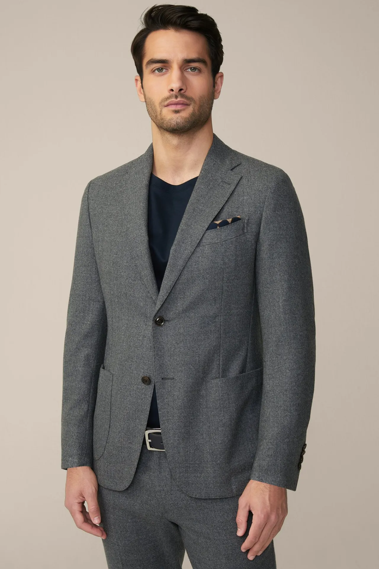 Travel Jersey-Flanell Baukasten-Sakko In*Windsor Discount