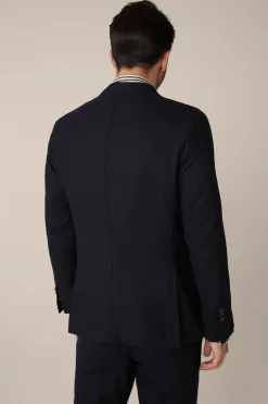 Travel Jersey-Flanell Baukasten-Sakko In*Windsor Hot