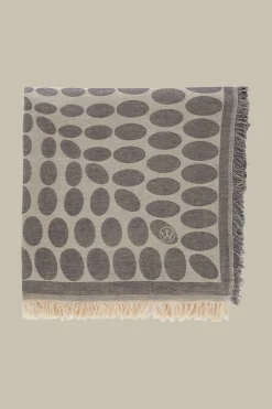 Viskose-Baumwoll-Schal In Beige-Grau Gemustert*Windsor Hot