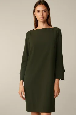 Wollcrepe-Eggshape-Kleid In*Windsor Hot