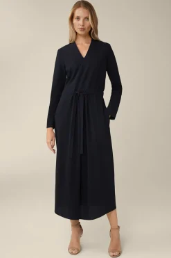 Wollcrepe-Kleid In Midi-Lange In*Windsor Best