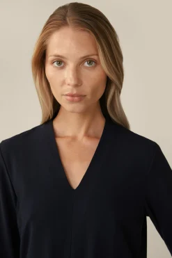 Wollcrepe-Kleid In Midi-Lange In*Windsor Best