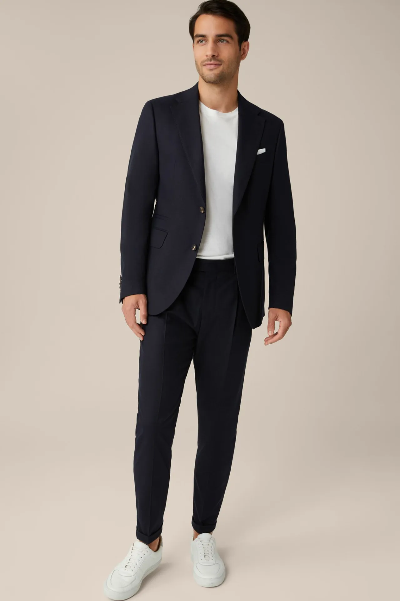 Woll-Flanell-Baukasten-Sakko Sono Mit Stretch In*Windsor Hot