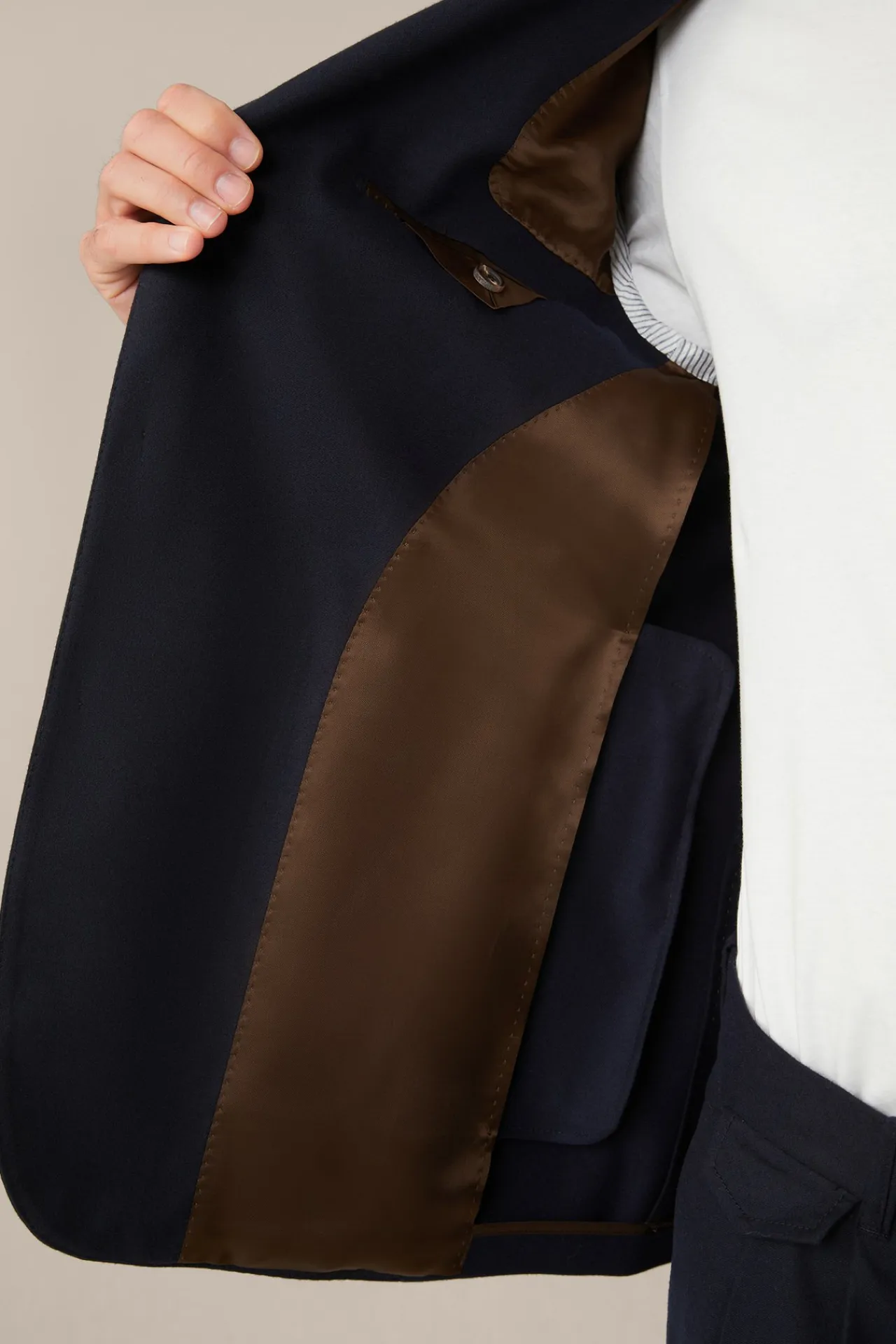Woll-Flanell-Baukasten-Sakko Sono Mit Stretch In*Windsor Hot