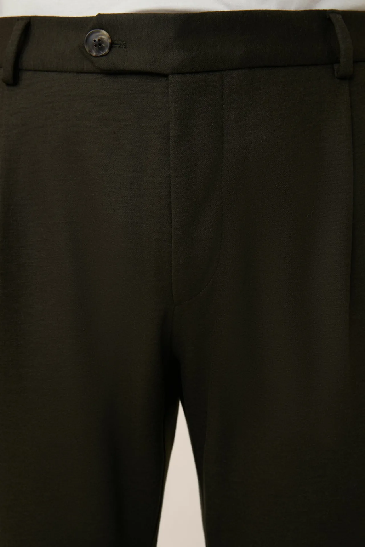 Wolljersey-Baukasten-Hose Floro Mit Bundfalte In Olive*Windsor Online
