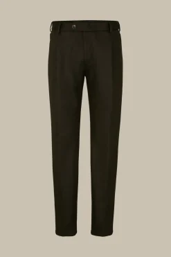 Wolljersey-Baukasten-Hose Floro Mit Bundfalte In Olive*Windsor Online
