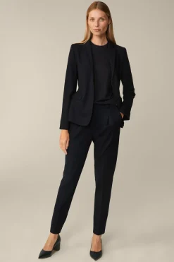 Wolljersey-Bundfalten-Hose In*Windsor Fashion