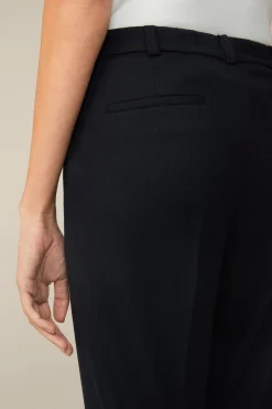 Wolljersey-Bundfalten-Hose In*Windsor Fashion