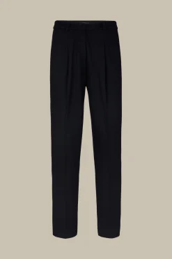 Wolljersey-Bundfalten-Hose In*Windsor Fashion