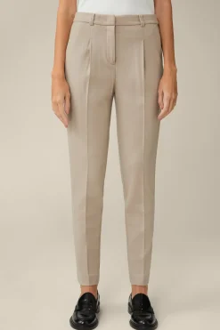 Wolljersey-Bundfalten-Hose In*Windsor Discount