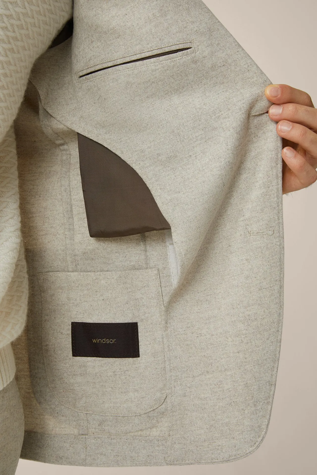 Wollmix-Baukasten-Sakko Giro Mit Cashmere In*Windsor Sale