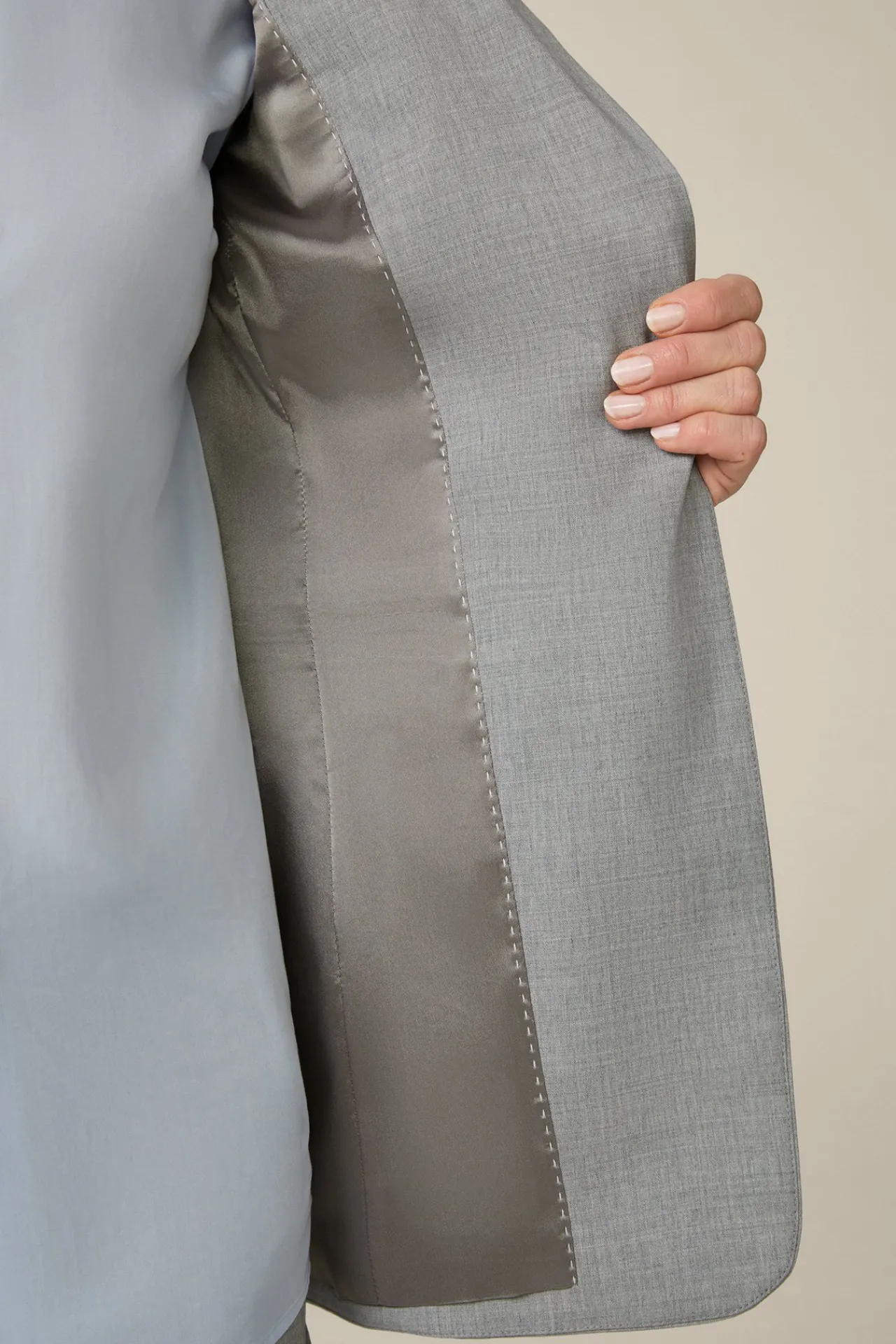 Wollmix-Blazer In Hell Melange*Windsor Outlet