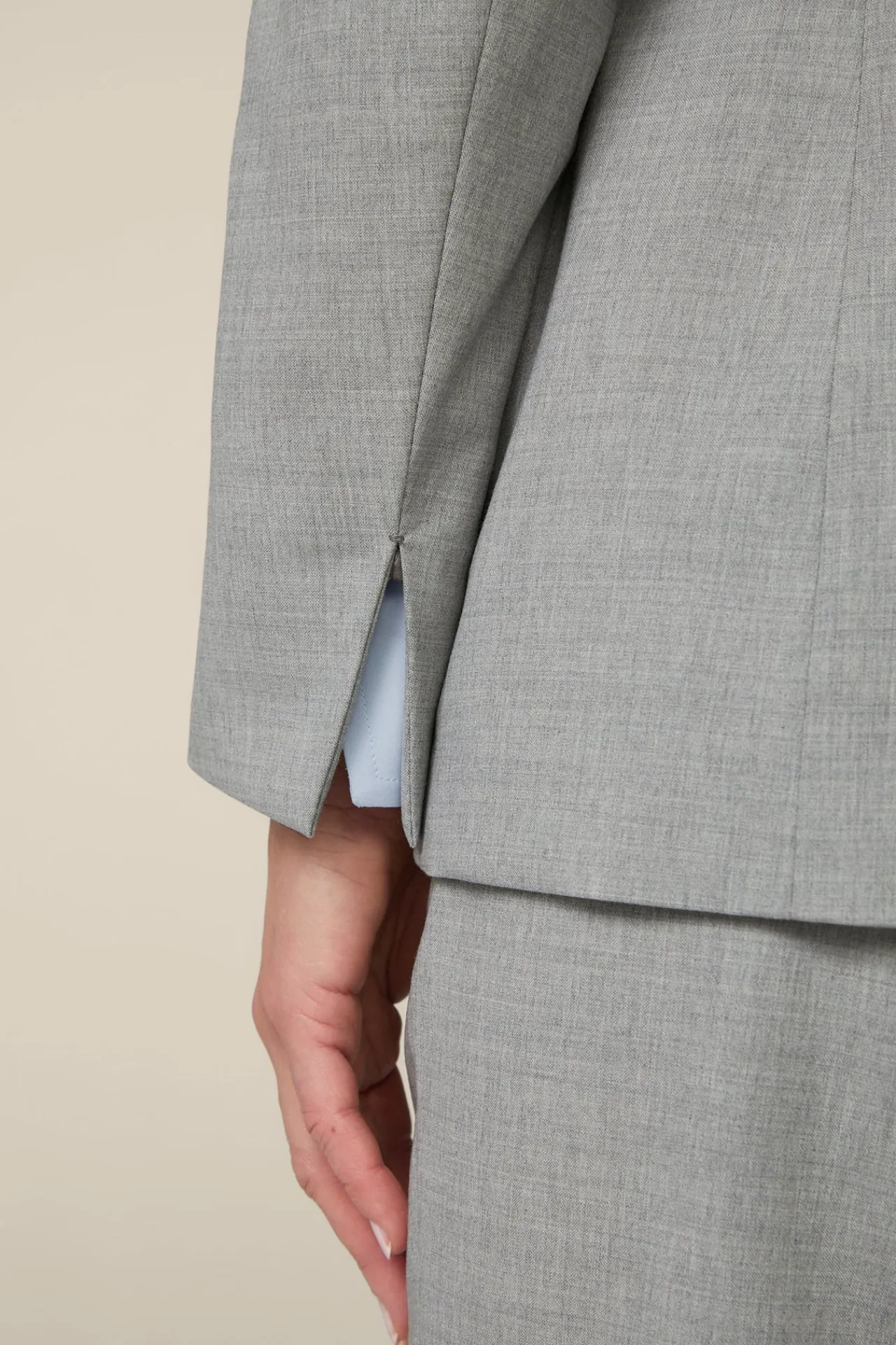 Wollmix-Blazer In Hell Melange*Windsor Outlet